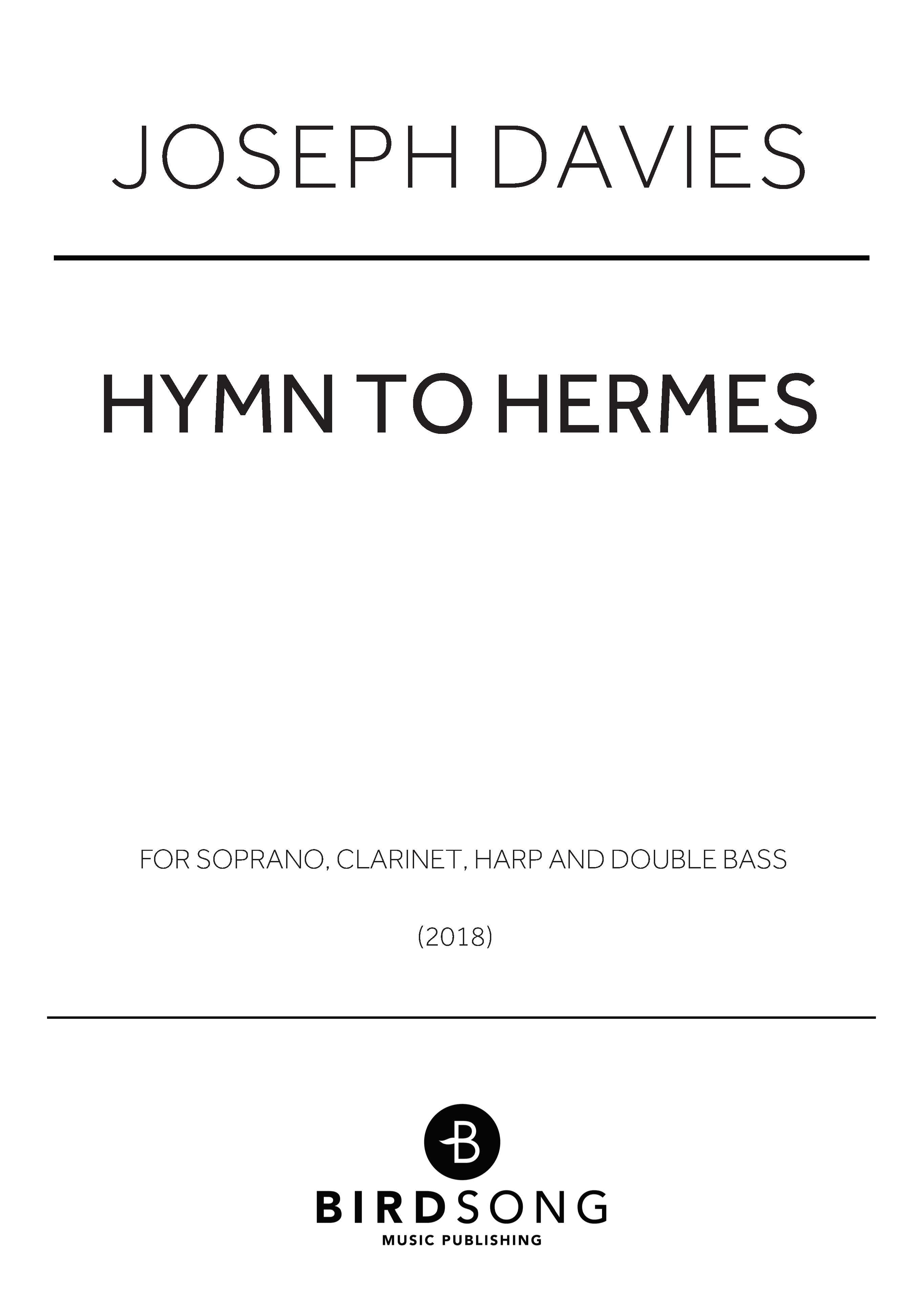 Hymn to Hermes - Instrumental Quartet (Digital Download)