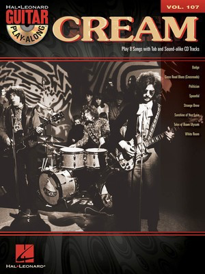 Cream - Guitar Play-Along Volume 107 - Guitar Hal Leonard Guitar TAB with Lyrics & Chords /CD