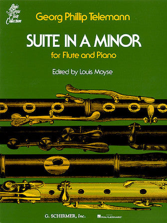 Telemann - Suite in Amin - Flute/Piano Accompaniment edited by Moyse Schirmer 50334860