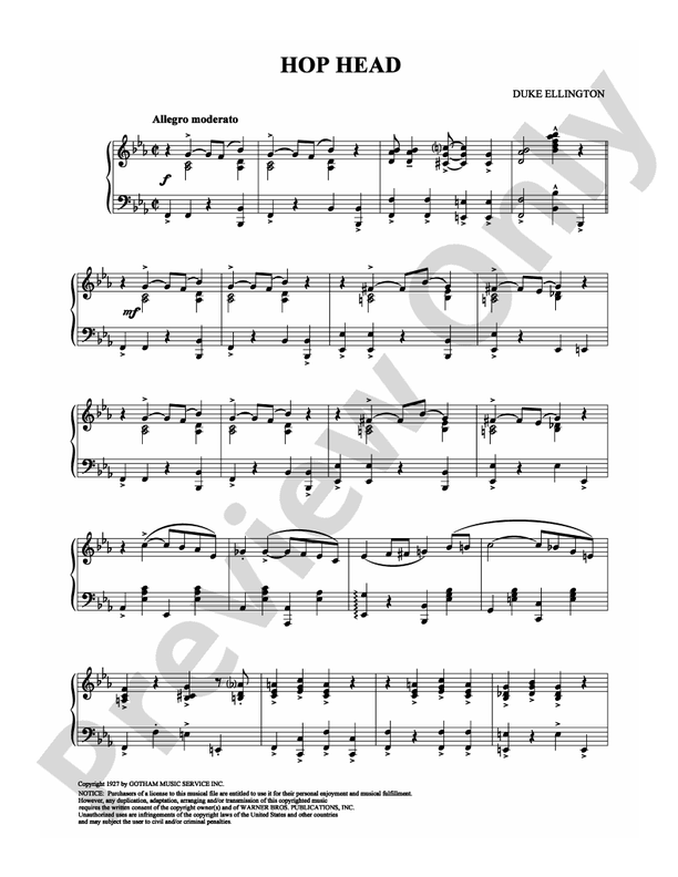 Hop Head - Piano (Digital Download)