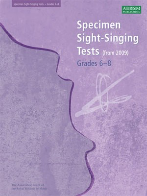 ABRSM Specimen Sight-Singing Tests Grades 6-8