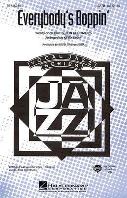 Everybody's Boppin' - Jon Hendricks - SAB Kirby Shaw Hal Leonard Choral Score Octavo