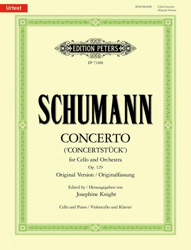 Schumann - Concerto Op129 - Cello/Piano Accompaniment - Peters EP73488