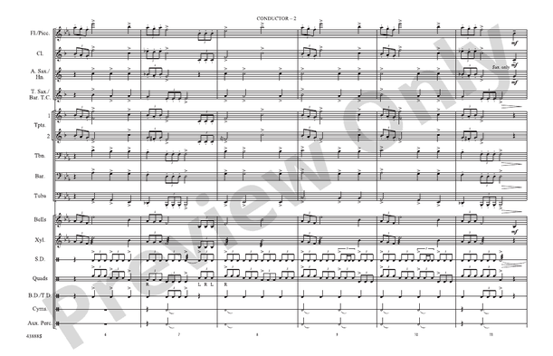 Star Wars (Main Theme) – Marching Band Conductor Score & Parts (Digital Download)