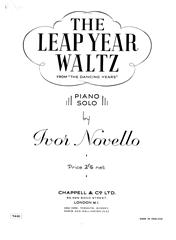The Leap Year Waltz (from 'The Dancing Years') - Piano Solo (Digital Download)