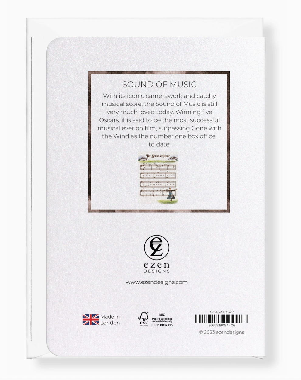 Greeting Card Sound of Music: Victorian