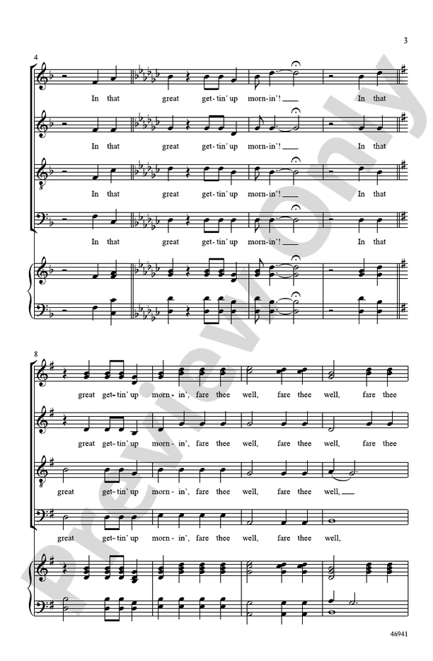 In That Great Gettin' Up Mornin'! – SATB, a cappella Choral Octavo - Digital Sheet Music Download (Digital Download)