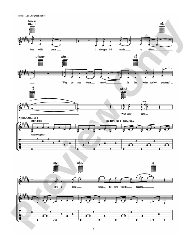 Last One - Guitar TAB (Digital Download)