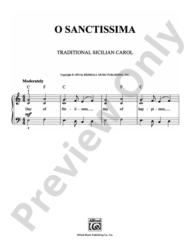O Sanctissima - DSM-PS-0010158 - Easy Piano (Digital Download)