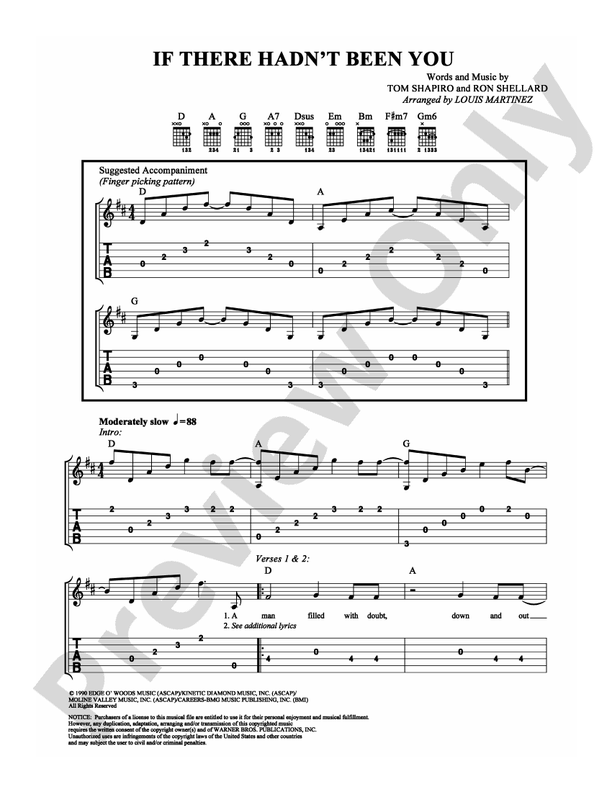 If There Hadn't Been You - Easy Guitar (Digital Download)
