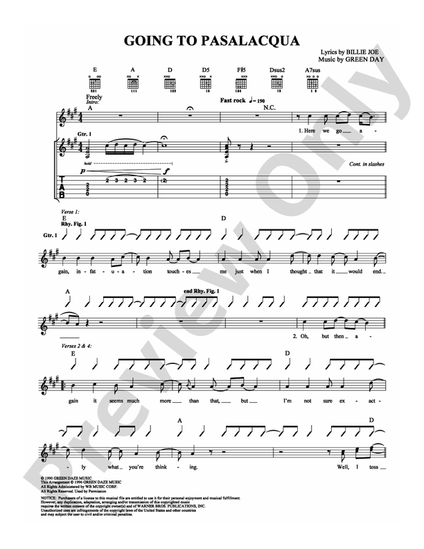 Going to Pasalacqua - Guitar TAB (Digital Download)