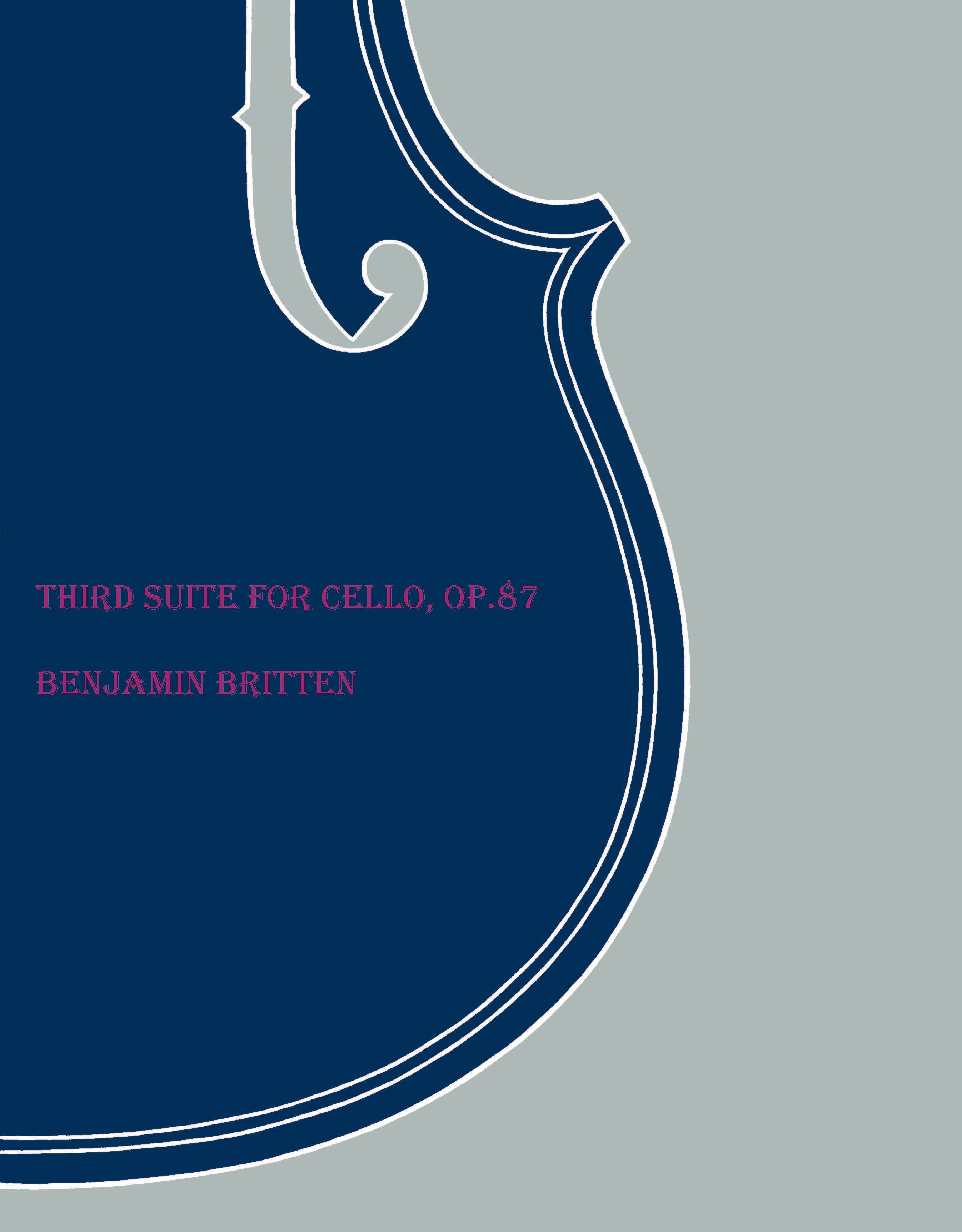 Third Suite For Cello, Op.87 - Cello (Digital Download)