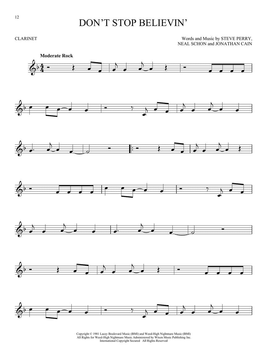 50 Pop Songs for Kids for Clarinet - Hal Leonard