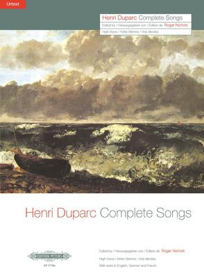 Complete Songs - High Voice/Piano Accompaniment - Henri Duparc - Peters EP7778A