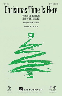 Christmas Time Is Here - Vince Guaraldi - Robert Sterling Lee Mendelson Hal Leonard ChoirTrax CD CD