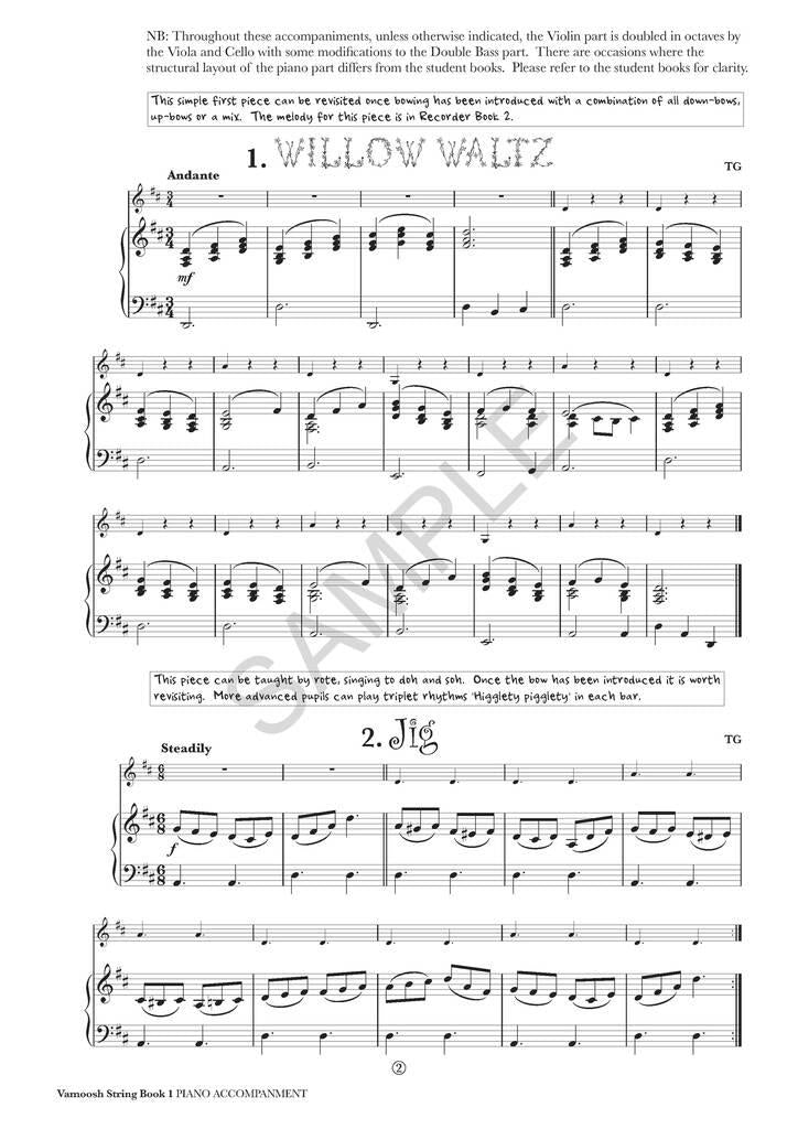 Vamoosh String Book 1 - Piano Accompaniment by Gregory Vamoosh Music VAM51