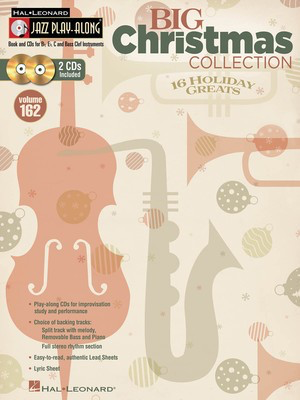 Big Christmas Collection - Jazz Play-Along Volume 162 - Bb Instrument|Bass Clef Instrument|C Instrument|Eb Instrument Hal Leonard Lead Sheet /CD