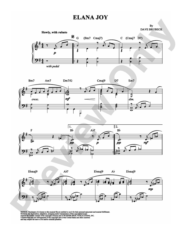 Elana Joy - Piano (Digital Download)