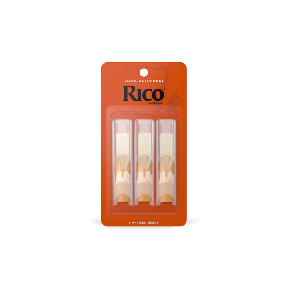 Rico Tenor Saxophone Reeds, Strength 1.5, 3-Pack