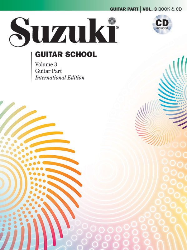Suzuki Guitar School Volume 3 Book/CD - Suzuki Shinichi Summy Birchard 42082