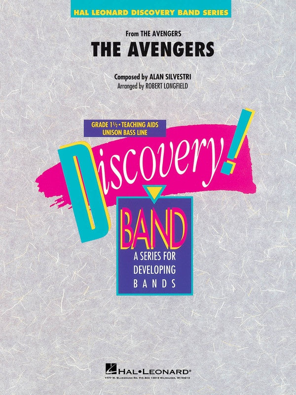 The Avengers - Silvestri Arranged Longfield - Grade 1.5 - Hal Leonard Discovery Band Series