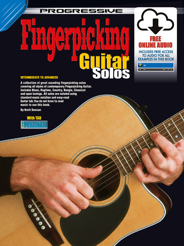 Progressive Fingerpicking Solos Bk/OLA