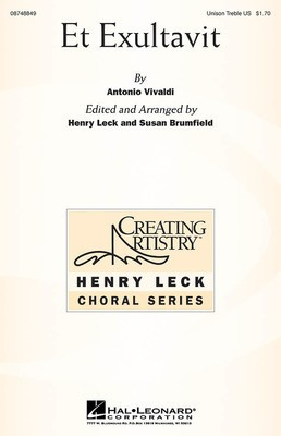 Et Exultavit - Unison Treble Hal Leonard Choral Score Octavo