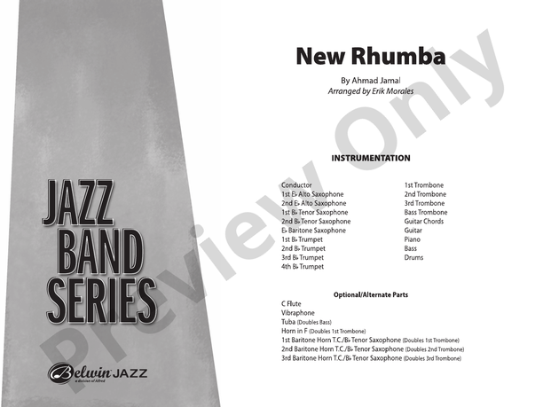 New Rhumba – Jazz Ensemble Conductor Score & Parts (Digital Download)