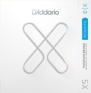 D'Addario XS Phosphor Bronze Acoustic Guitar, Set, 12-53 Light XSAPB1253