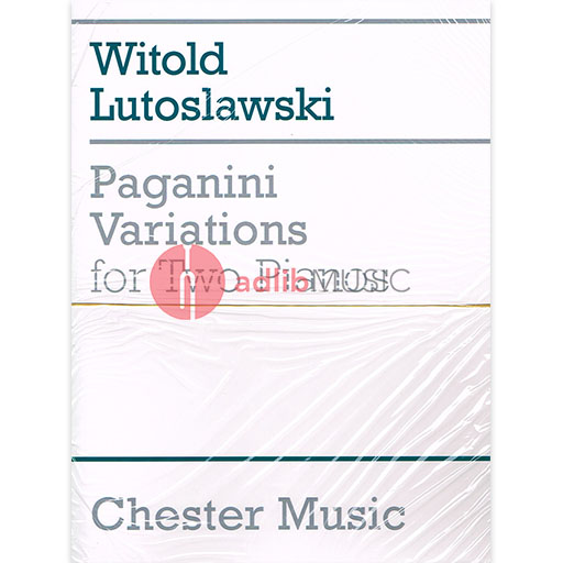 Lutoslawski - Paganini Variations - 2 Pianos Chester CH55044