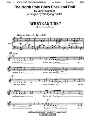 The North Pole Goes Rock and Roll Choral Part - Hal Leonard