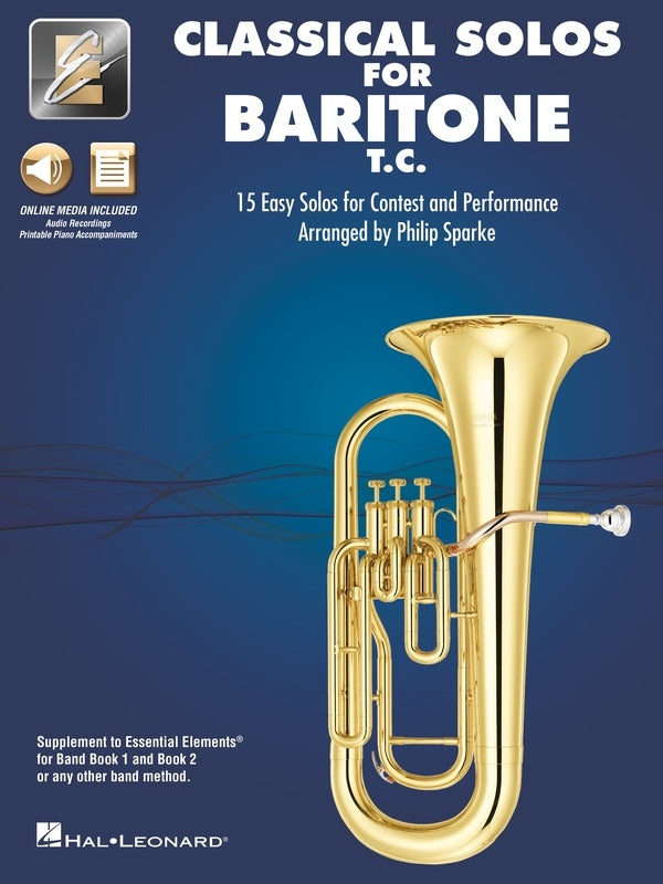 Classical Solos Volume 1 - Baritone or Euphonium Treble Clef/Media Access Online Hal Leonard 870099