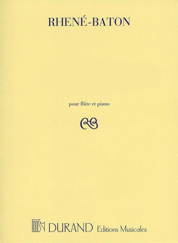 Emmanuel Rhene-Baton - Bourree Op.42 - Flute/Piano Durand DF01095200