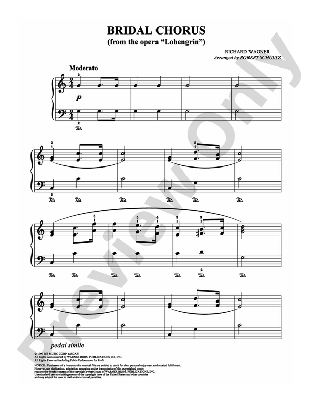 Wagner - Bridal Chorus (from the opera "Lohengrin") - Easy Piano (Digital Download)