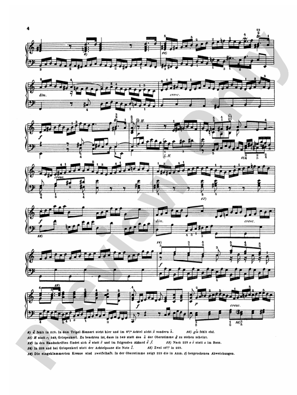 Bach - Various Works (Volume II) - Piano Solo (Digital Download)