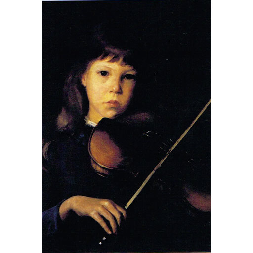 Greeting Card - 'The Beginner' 1885 By Lilla Cabot Perry