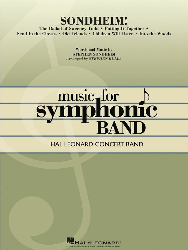 Sondheim! - Concert Band Grade 4 Score/Parts Hal Leonard 4006561