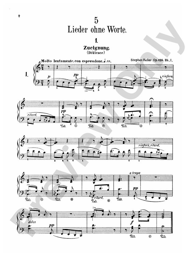 Heller - Album for the Young, Op. 138 - Piano Solo (Digital Download)