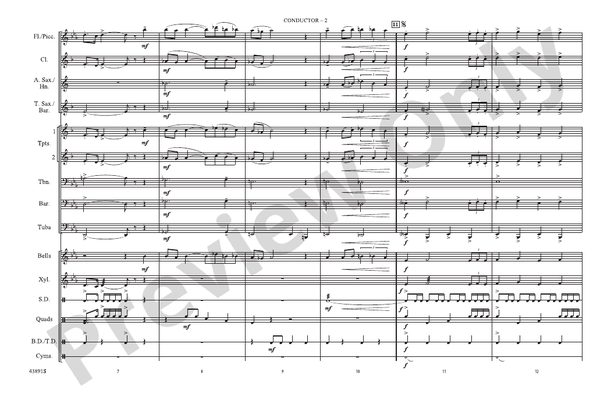 Conquest (from Captain from Castille) – Marching Band Conductor Score & Parts (Digital Download)
