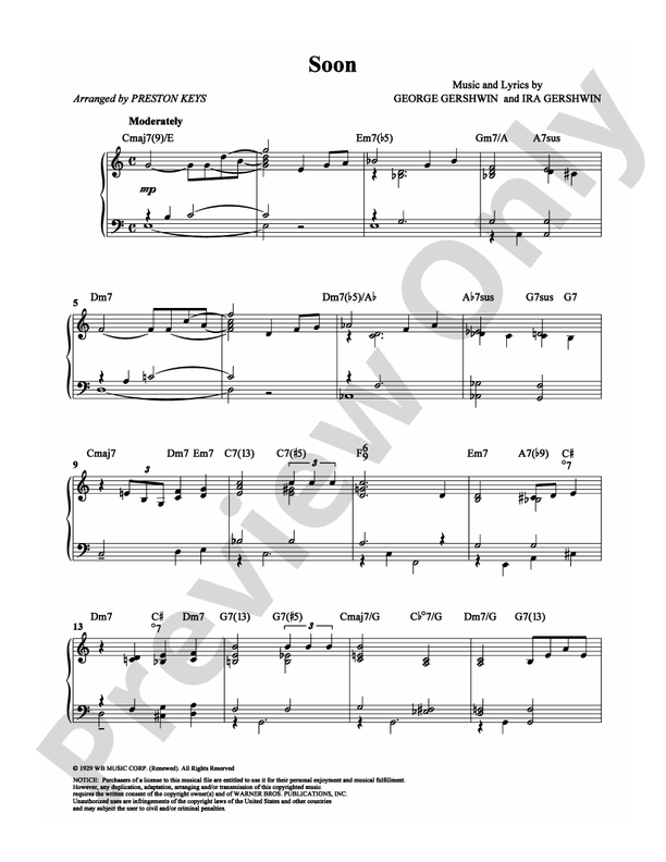 Soon - DSM-PS-0008612 - Piano (Digital Download)