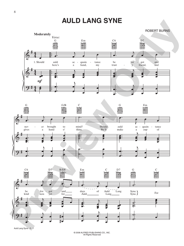 Auld Lang Syne - Traditional - PVG (Digital Download)