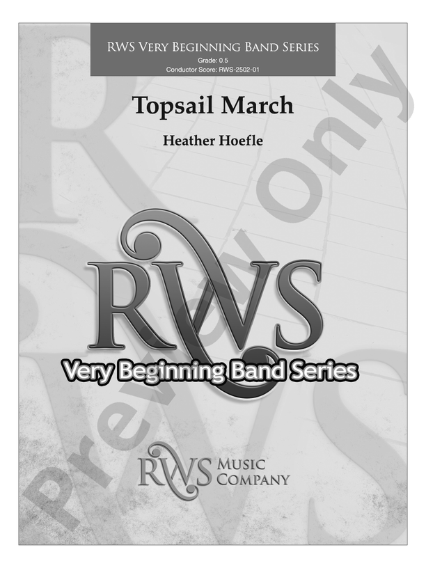Topsail March - Concert Band Conductor Score & Parts(Digital Download)