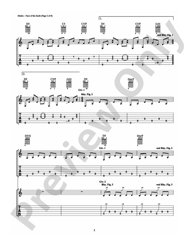 Face of the Earth - Guitar TAB (Digital Download)