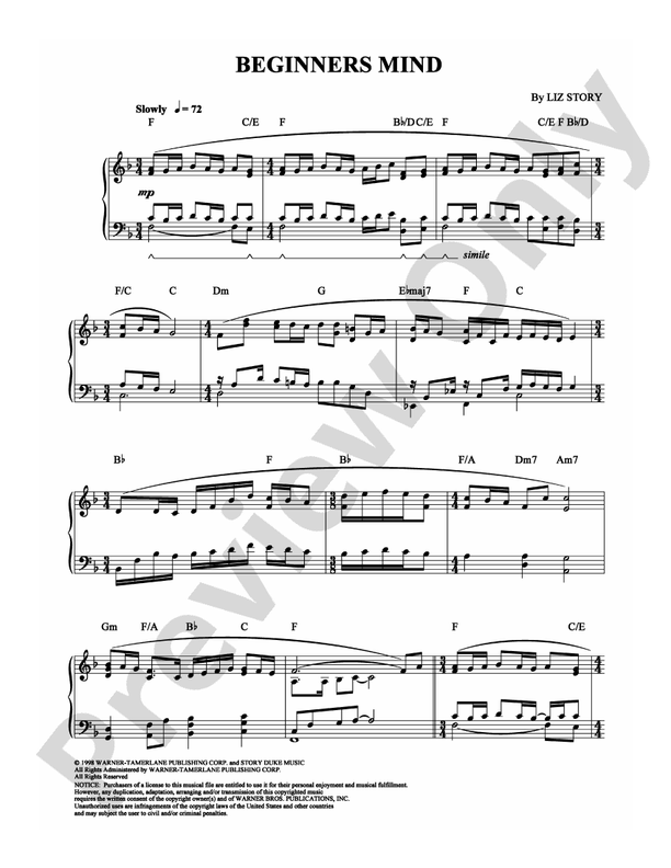 Beginners Mind - Piano (Digital Download)