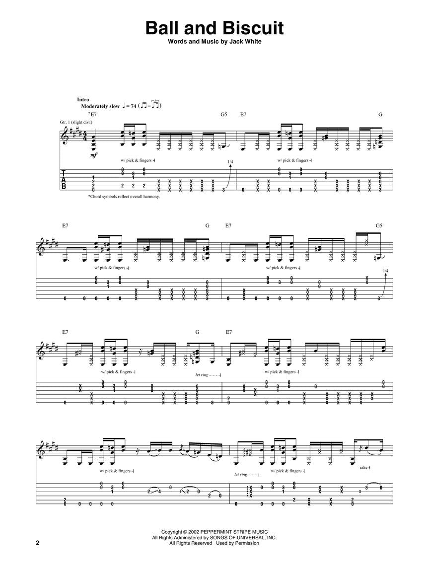 The White Stripes - Greatest Hits - Guitar Recorded Version Hal Leonard 237811