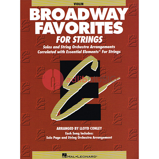 Essential Elements Broadway Favourites - Violin Part Hal Leonard 868040