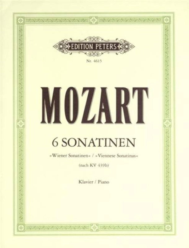 Mozart - 6 Viennese Sonatinas - Piano - Peters EP4615