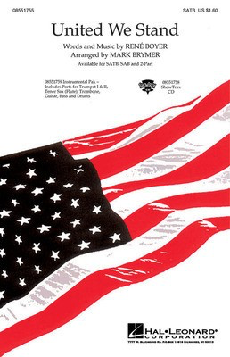 United We Stand - Rene Boyer - SAB Mark Brymer Hal Leonard Choral Score Octavo