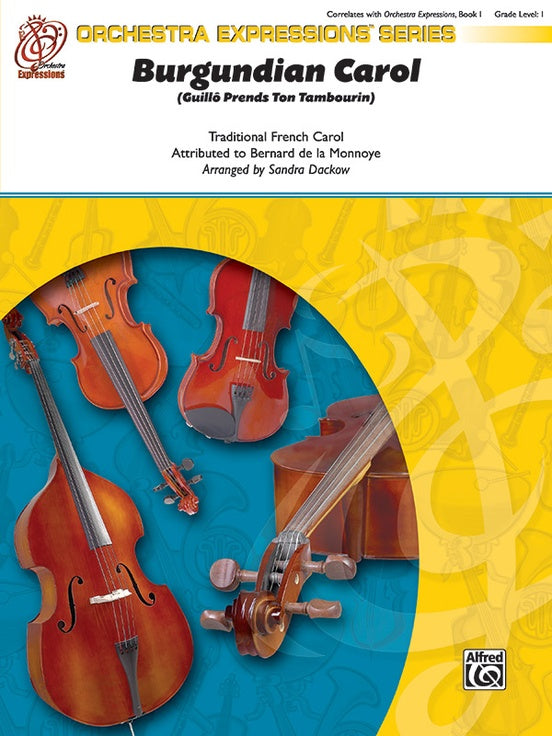 Burgundian Carol (Guillo Prends Ton Tamourin) – String Orchestra Conductor Score & Parts (Digital Download)