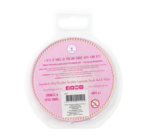 Pink Poppy Ballet Press on Nails Kit